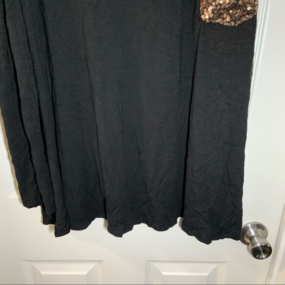 Celeste Black Scoop Neck Cold Shoulder Top size 1XL - Picture 7 of 10